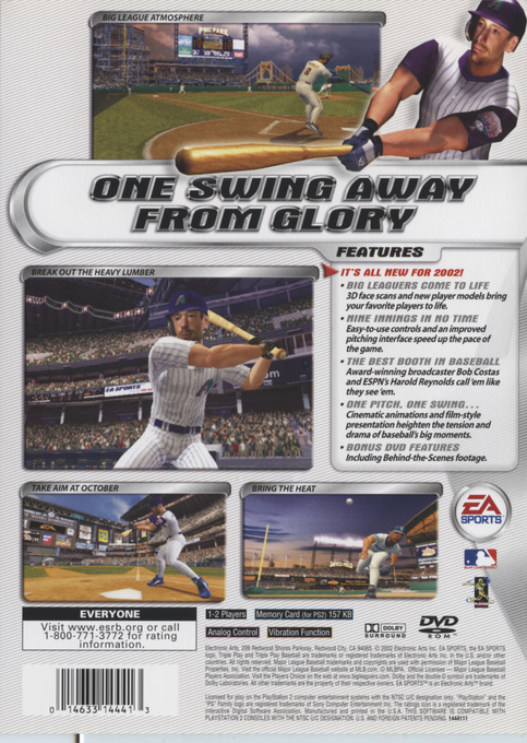 Triple Play 2002 — Box back