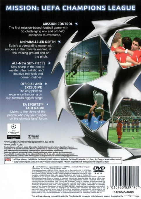 UEFA Champions League 2004-2005 — Box back