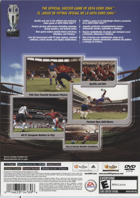 UEFA Euro 2004 : Portugal — Box back
