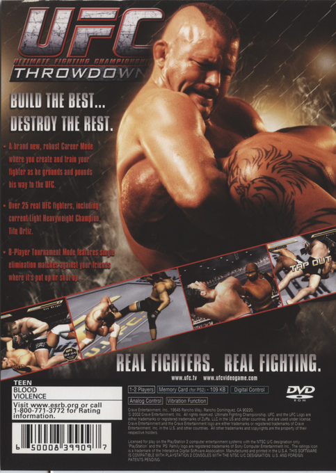 UFC : Throwdown — Box back