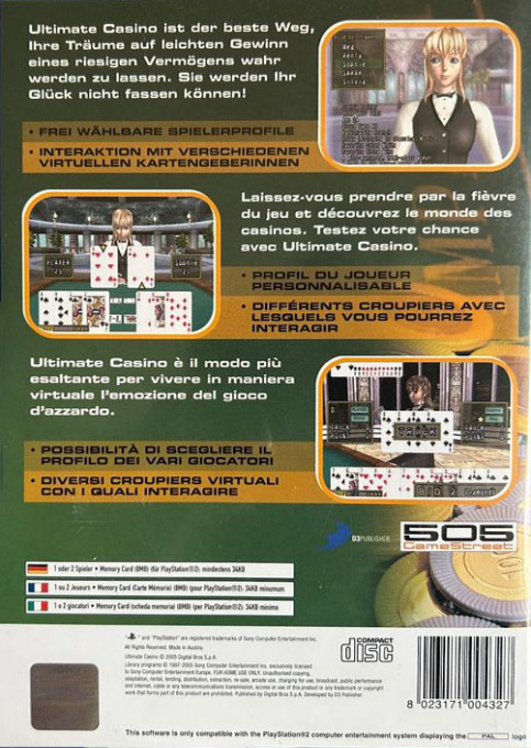 Ultimate Casino — Box back