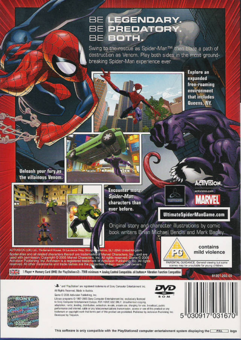 Ultimate Spider-Man — Box back