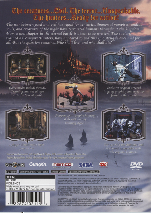 Vampire Night — Box back