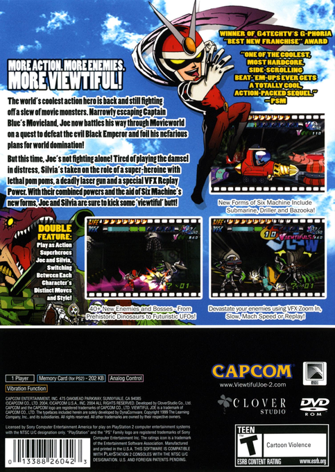 Viewtiful Joe 2 — Box back