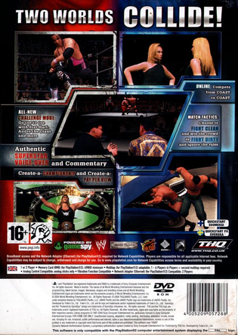 WWE SmackDown! vs. Raw — Box back