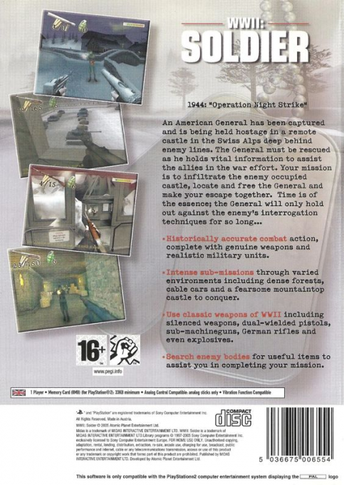 WWII : Soldier — Box back