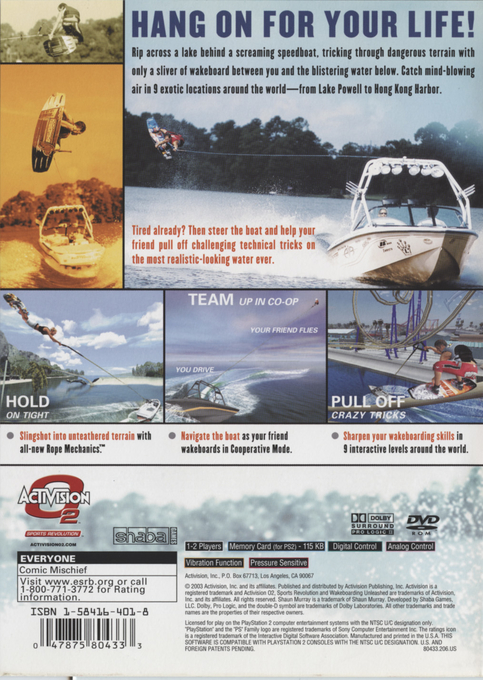 Wakeboarding Unleashed featuring Shaun Murray — Box back
