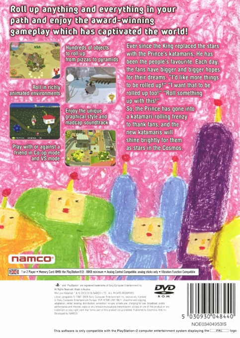 We Love Katamari — Box back