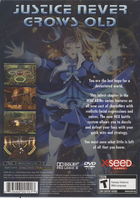 Wild Arms 4 — Box back