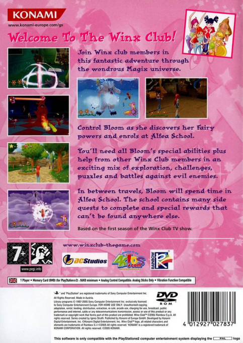 Winx Club — Box back