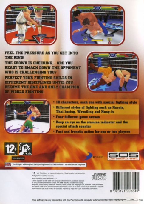 World Fighting — Box back