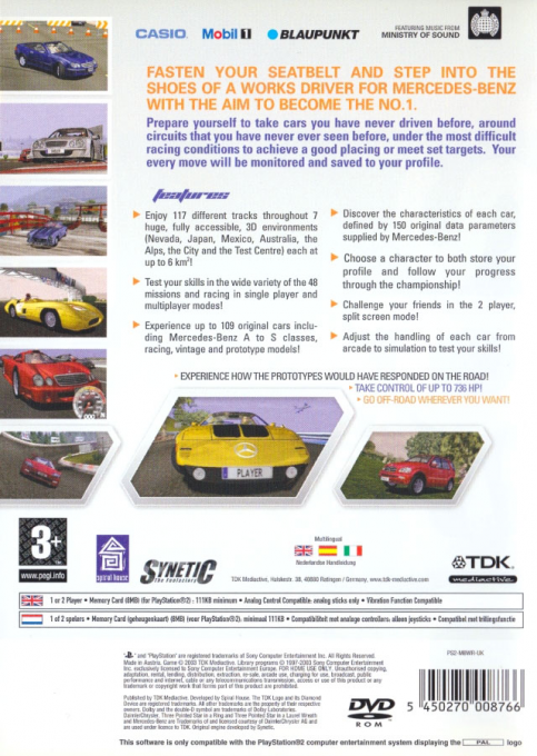 World Racing — Box back