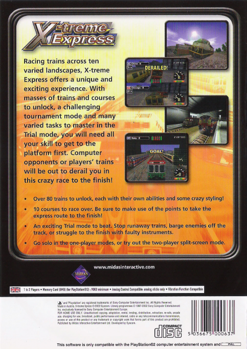 X-treme Express : World Grand Prix — Box back