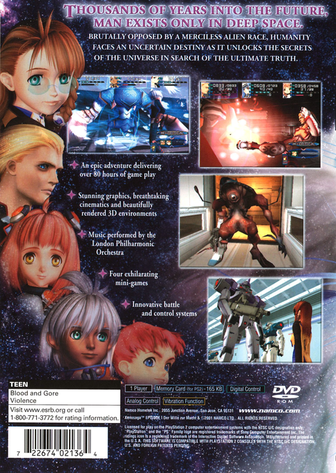 Xenosaga Episode I : Der Wille zur Macht — Box back