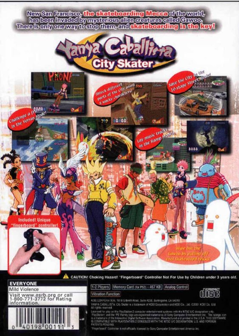 Yanya Caballista : City Skater — Box back