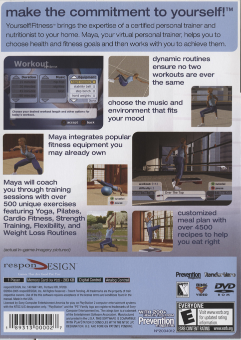 Yourself!Fitness — Box back