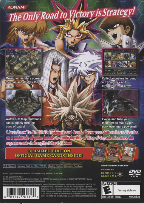 Yu-Gi-Oh! Capsule Monster Coliseum — Box back