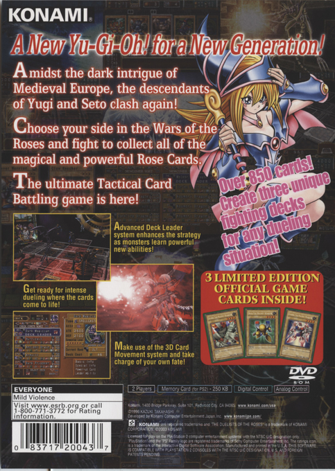 Yu-Gi-Oh! The Duelists of the Roses — Box back