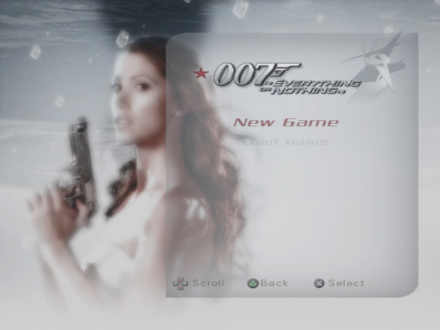 007 : Everything or Nothing — Title screen