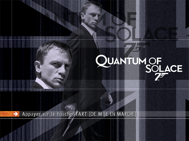 007 : Quantum of Solace — Title screen