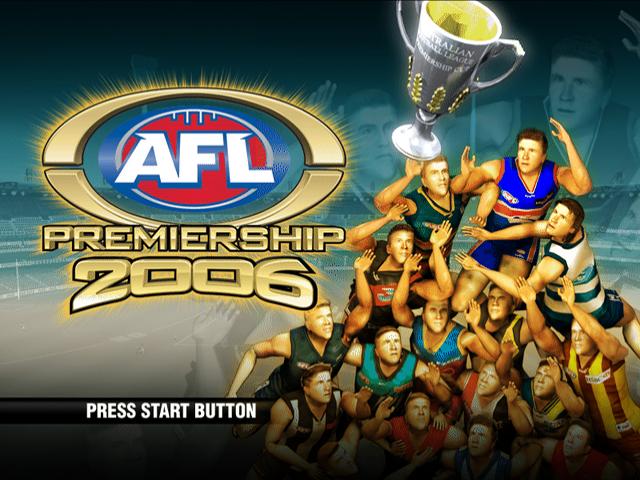 AFL Premiership 2006 — Title screen
