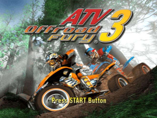 ATV Offroad Fury 3 — Title screen
