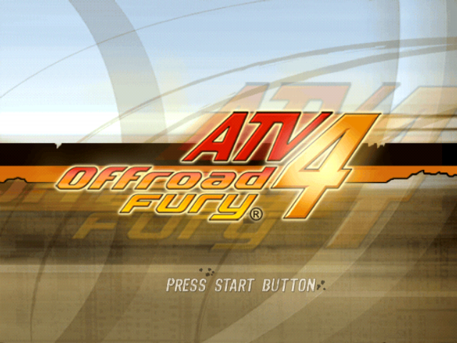 ATV Offroad Fury 4 — Title screen