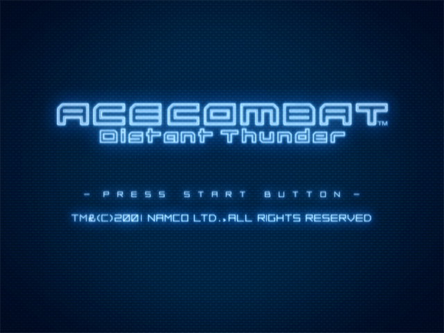 Ace Combat : Distant Thunder — Title screen