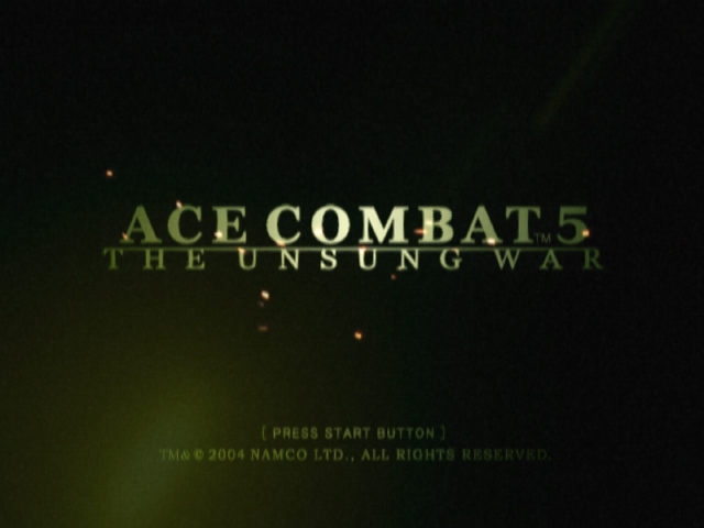 Ace Combat : Squadron Leader — Title screen