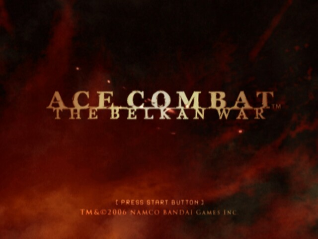 Ace Combat : The Belkan War — Title screen