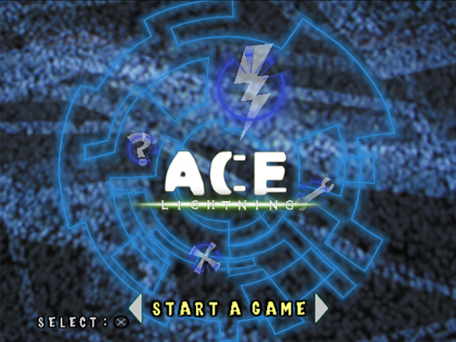Ace Lightning — Title screen