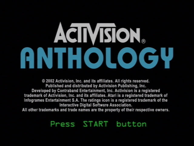 Activision Anthology — Title screen