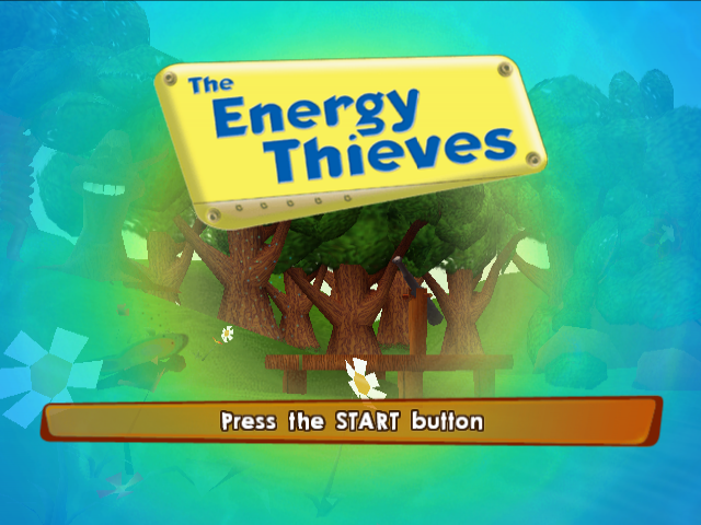 Adiboo & the Energy Thieves — Title screen