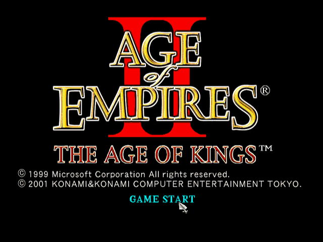 Age of Empires II : The Age of Kings — Title screen