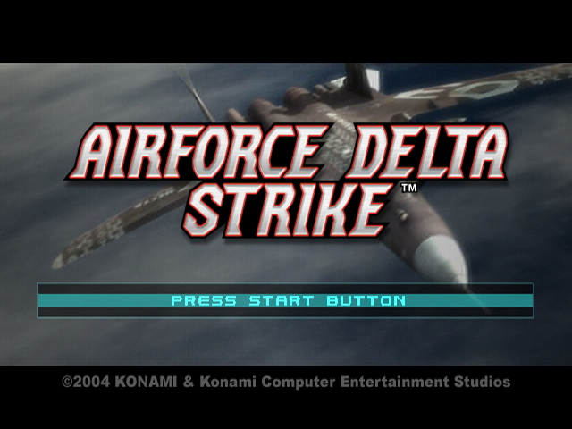 AirForce Delta Strike — Title screen