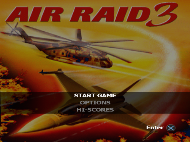 Air Raid 3 — Title screen