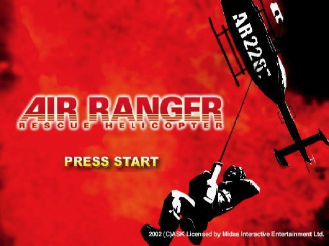 Air Ranger : Rescue Helicopter — Title screen