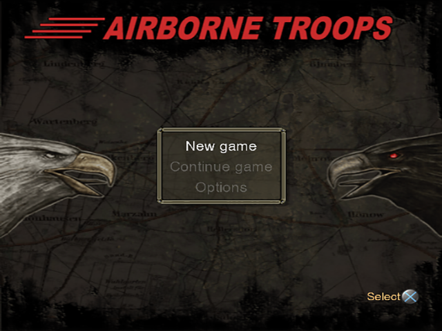 Airborne Troops : Countdown to D-Day — Title screen