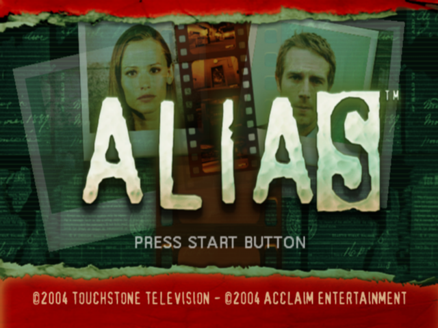 Alias — Title screen
