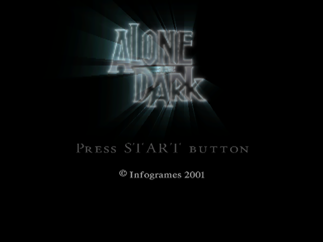 Alone in the Dark : The New Nightmare — Title screen