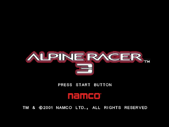 Alpine Racer 3 — Title screen
