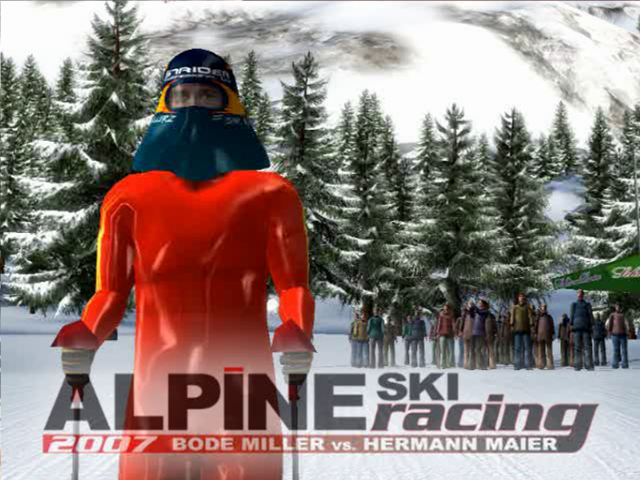 Alpine Ski Racing 2007 : Bode Miller vs. Hermann Maier — Title screen