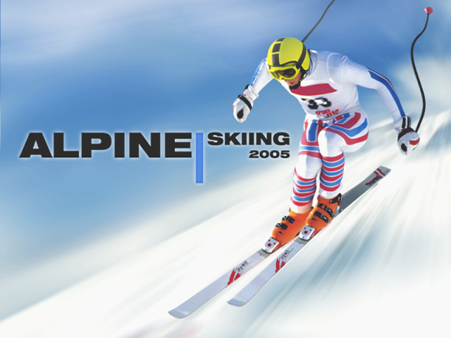 Alpine Skiing 2005 — Title screen