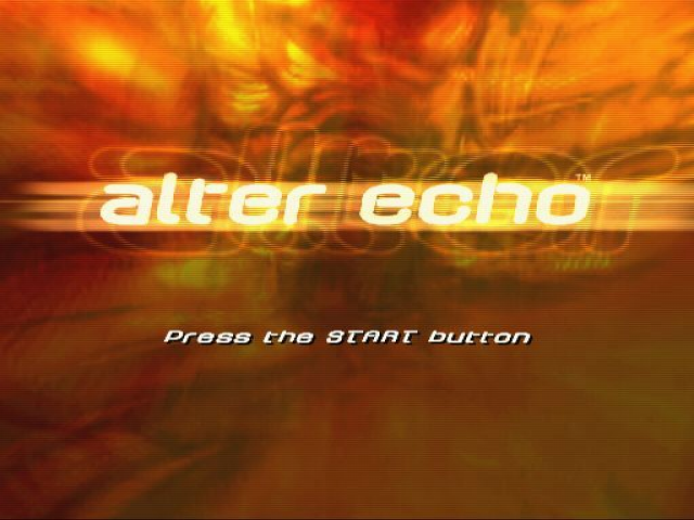 Alter Echo — Title screen