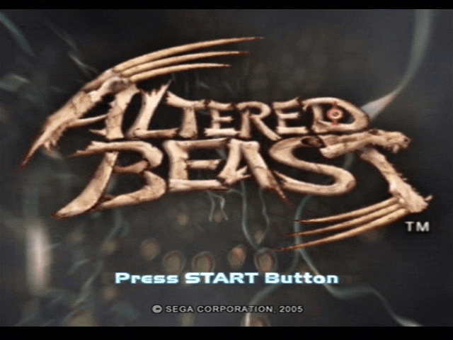 Altered Beast — Title screen