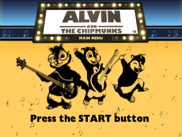 Alvin and the Chipmunks — Title screen
