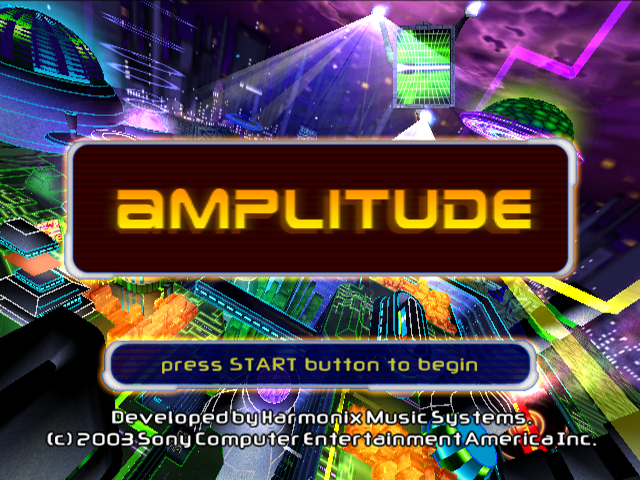 Amplitude — Title screen