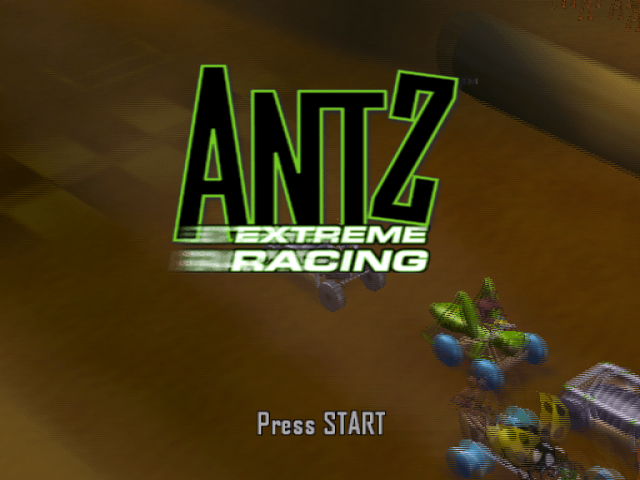 Antz Extreme Racing — Title screen