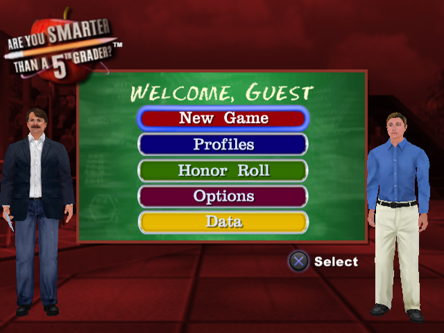 Are You Smarter Than a 5th Grader : Make the Grade — Title screen