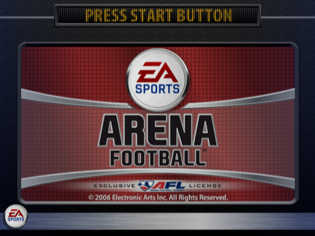 Arena Football — Title screen